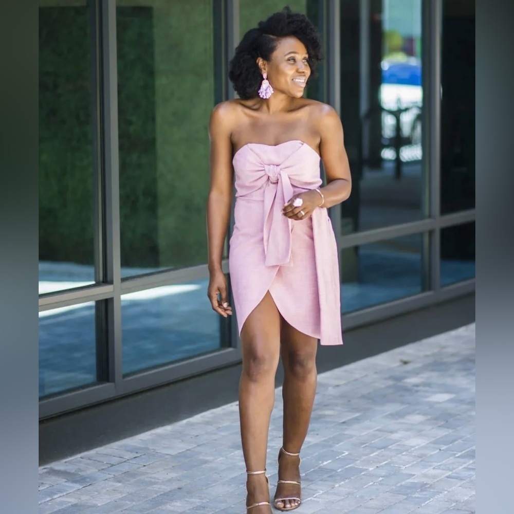 🩷🩷 "The Impeccable Pig" STUNNING pink strapless dress💗💗SZ S NWOT